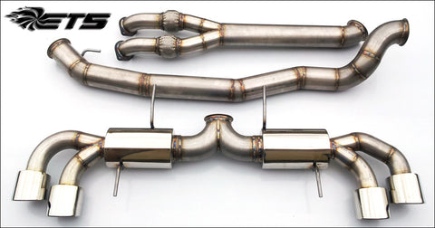 ETS Nissan GTR 4.0" SS Exhaust System WITH Y-Pipe (No Mufflers)